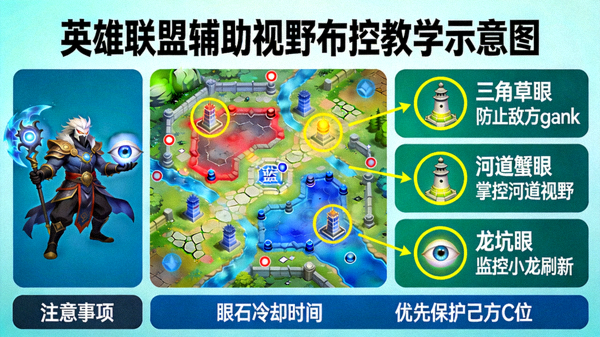 英雄联盟辅助视野布控教学示意图