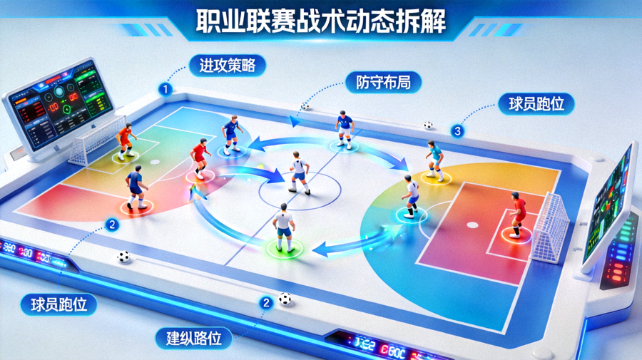 职业联赛战术动态拆解沙盘演示画面
